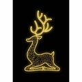 Queens Of Christmas Resting Deer Neon Flex Ground Mount, Warm White WL-MTNF-DEERF-03-WW
